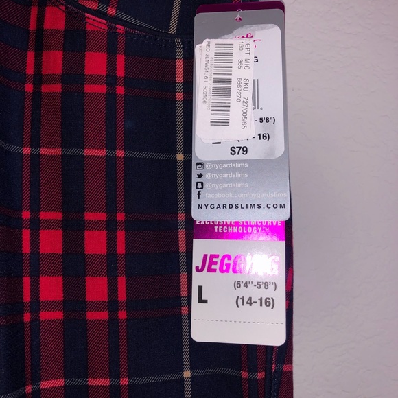 Nygård Luxe Plaid Leggings - Picture 2 of 7